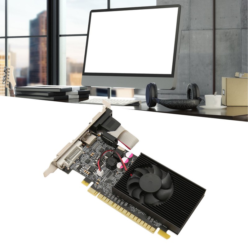 GT610 2G DDR3 64bit Graphics Card with Cooling Fan Support