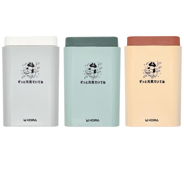 HOIRA Pill Case, Supplement Case, 6 Squares, 3 Times a