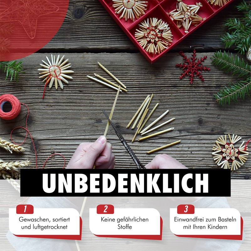 Craft Straw for Straw Stars Crafts Nature as Christmas Decoration