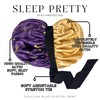 Luxury Satin Sleep Bonnet – Double-Layered Charmeuse for Curly, Wavy,