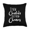 12 New Chapters 365 New Chances Throw Pillow