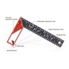 Woodworking Straight Angle Ruler 30° 45° 90° 3mm Thickness Adjustable