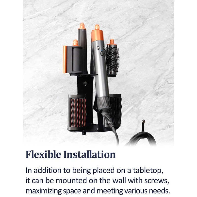 Nekuma Curling Iron Holder Attachments Compatible with Dyson Airwrap Organizer