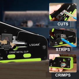 Lsoar RJ45 crimping tool set network tool for network plug CAT5/CAT6/CAT7