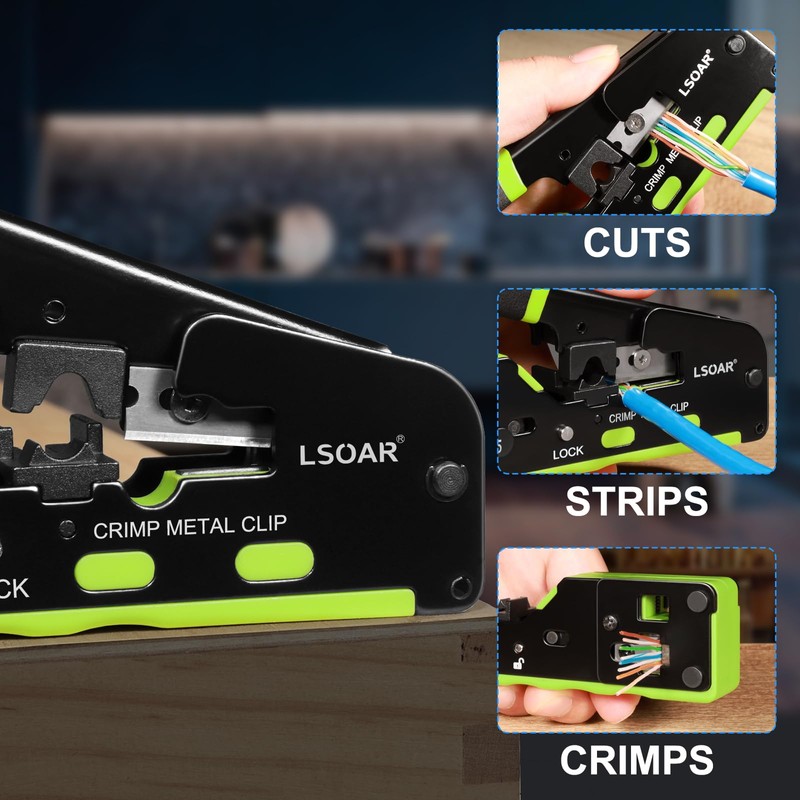 Lsoar RJ45 crimping tool set network tool for network plug