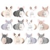 Greeting Life 2026 Calendar Animal Die Cut Mini Chinchilla Desk