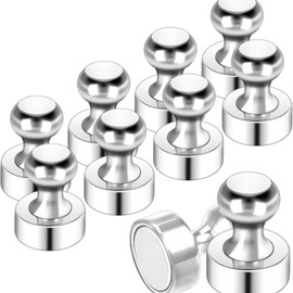 LUYING Strong Magnets, Set of 10, Strong Magnets, Rust Proof, Securing Paper on Boards, Chalkboards and Refrigerators