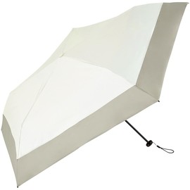 Because B-093948 Folding Umbrella, PU Super Light/Bi-Color, Mini, White