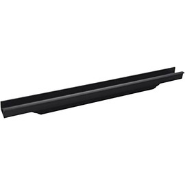 Accuride 100005394 245 mm, Black Anodised Schüco Handle Strip Prego Cabinet Door Handle, Profile Strip for Milling for Furniture Fronts Aluminium