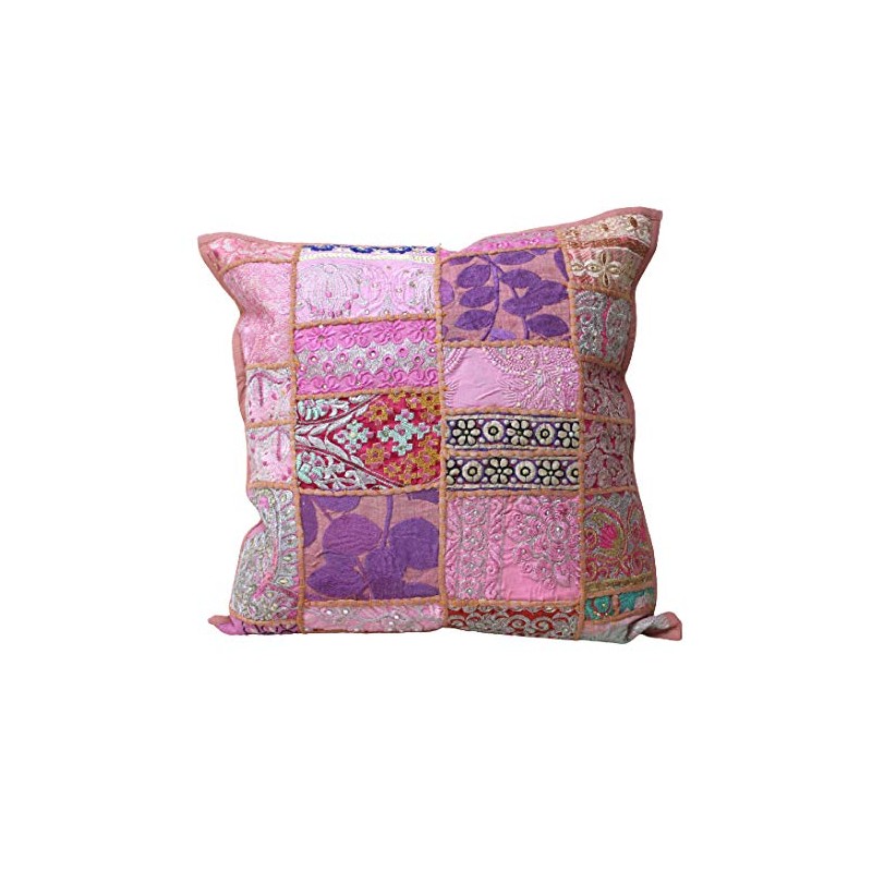 Tomo Corporation Cambadia Patch Cushion Cover Salmon Pink 13120883218 45x45cm