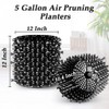 Air Pruning Planters 5 Gallon 6-Pack, Sturdy Plastic Roots Control