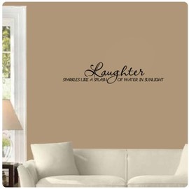 Laughter Sparkles Like a Splash of Water in Sunlight Wall Decal Sticker Art Home D?cor