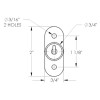 CompX Timberline CompX Timberline CB-175 Push Lock Cylinder Body Only