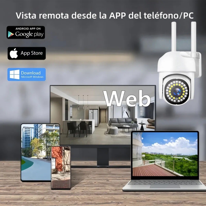 2 unidades Cámara de Seguridad Dheot GQ26 Exterior Wifi Hd