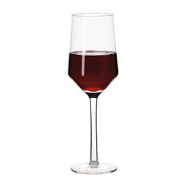 GET SW-1463-CL-EC Via BPA-Free Break-Resistant Plastic Wine Glasses, 10 Ounce, Clear (Set of 4)