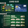 RUNNING HOT Pack of 5 Tri-Fold Poker Cheat Sheets Cards,
