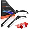 A-Premium Pack of 2 Windshield Wiper Blades with Wear Indicator