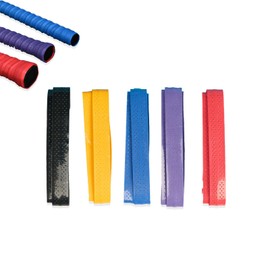 Mirhua Tennis Badmint, For Fishing Rods, Dumbbells, Porous, Anti-Slip, Grip Tape, Breathable, Sweat Absorbent, Shock Absorbent, Super Absorbent Grip (Pack of 5, 5 Colors)