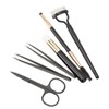 7pcs Eyelash Eyebrow Makeup Grooming Tool Eyebrow Brush Eyelash Curler
