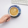 Absorbent Ceramic Coasters for Drinks with Cork Base Art Coasters