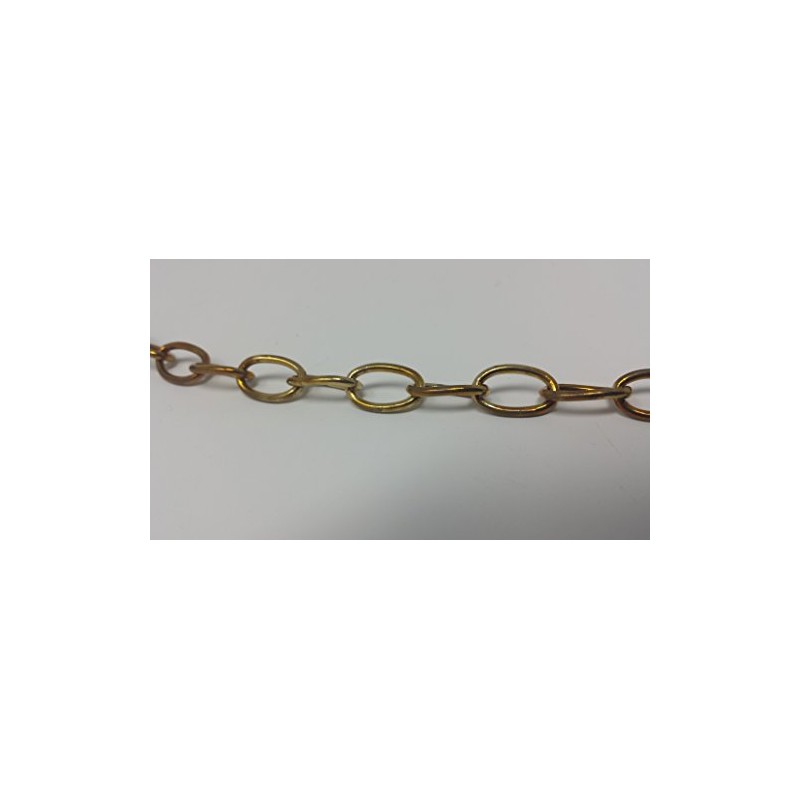 Polished Brass Oval Chain 13mm x 8mm Links Sold in