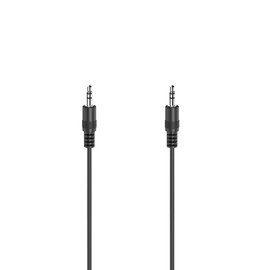 hama German Audio Cable, 3.5 mm Jack Plug - 3.5 mm Jack Plug, Stereo, 0.5 m