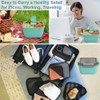Zicojia Lunch Container to Go, 1500Ml Salad Bowls with 3
