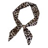 WHITE FANG MA020 Women's Scarf, Stole, Leopard Pattern, Stylish, Ribbon