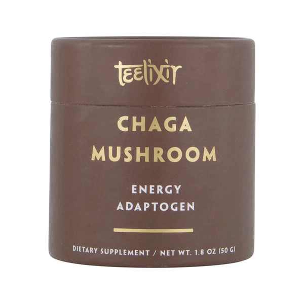 Teelixir Organic Chaga Mushroom (Antioxidant Adaptogen) 50g