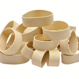 KAIMRED Rubber Bands Size #94 Tactical rubber bands Wide Elastic Bands for Office Supply Survival Camping Biking Fishing strong Rubber Bands Beige (3 1/2" x 3/4")