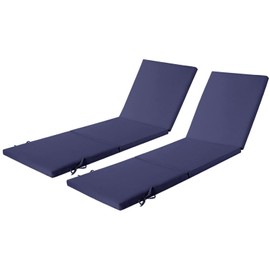 Maphissus 2 Set Lounge Chair Cushions for Outdoor Furniture,77x24 inch Foam Chaise Cushion for Patio Pool Garden