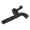 Wall Mount Faucet, Water Faucet Glossy Black for Gardens (for