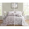 Blythease Oversized King Bedspread, Jacquard Matelasse Damask Pattern Design, Lightweight,