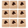 50Pcs Maple Leaf Pattern Kraft Paper Packing Box Small Gift
