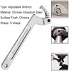 Wadoy Spanner Wrench Set Adjustable C Pin Spanner Hook Wrench