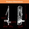 Rierdge 20 Pcs Plastic Locking Shelf Pins 5mm, 5/8” Clear