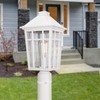 Darkaway Large Outdoor Post Lights Lamp Post Light Fixture, 17inch