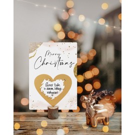 Christmas Scratch Cards, Golden Glamour/Reindeer/Mistletoe