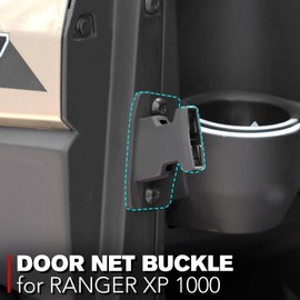 A & UTV PRO Door Net Female Buckle for Polaris 2017-2023 RANGER XP 1000; Front & Rear Door Side Safety Net Fastener Base for Polaris Ranger Crew XP 1000 900 2016-2022, 2PCS Nylon, Replace #5452506