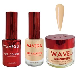 WAVEGEL Soak-Off Gel, Nail Lacquer & Acrylic/Dip Powder Matching Set - Queen Collection - #037 Maharaja