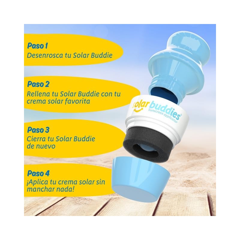 Solar Buddies Sunscreen Applicator - Full Green & Blue Duo-