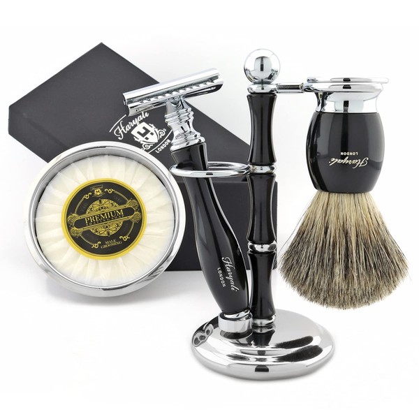 Shaving Brush, Shaving Bowl and Stand for Razor - Men's Shaving Set
