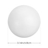 White Foam Ball, 24 Pack - 3 Inch Diameter -