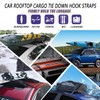 Car Rooftop Cargo Tie Down Hook Straps,Adjustable Roof Cargo Carrier