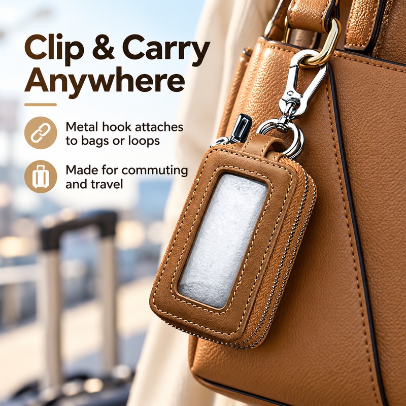 Genuine Leather Key Holder for Car & House Keys –
