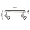 Paulmann 66699 Spotlight Teja max 2x10W GU10 Nickel 230V Metal,