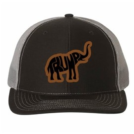 Trump Elephant Hat, MAGA Cap, Trump 2024 Richardson Hat, Trump for President, Make America Great Again, CapDaddy, Black Charcoal
