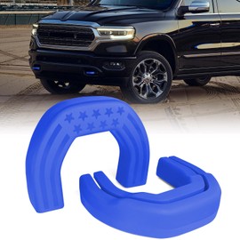 TOPUS Front Tow Hook Covers for Dodge Ram 1500 Accessories 2019-2025, Customized Car Hitch Cover (Not Fit for RAM 1500 Classic,Warlock,RAM 2500,RAM 3500) (Blue)
