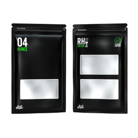 4 Ounce Bags - 25 Pack Lock & Seal Storage Curing Bags 58%-62% RH Humidity 2-Way Control Heat Sealable 8.1" x 12" x 3.78" Inch (4oz, 1/4LB)