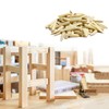 100 Pcs Solid Wood Pocket Hole Plugs, Pine Wood Plugs